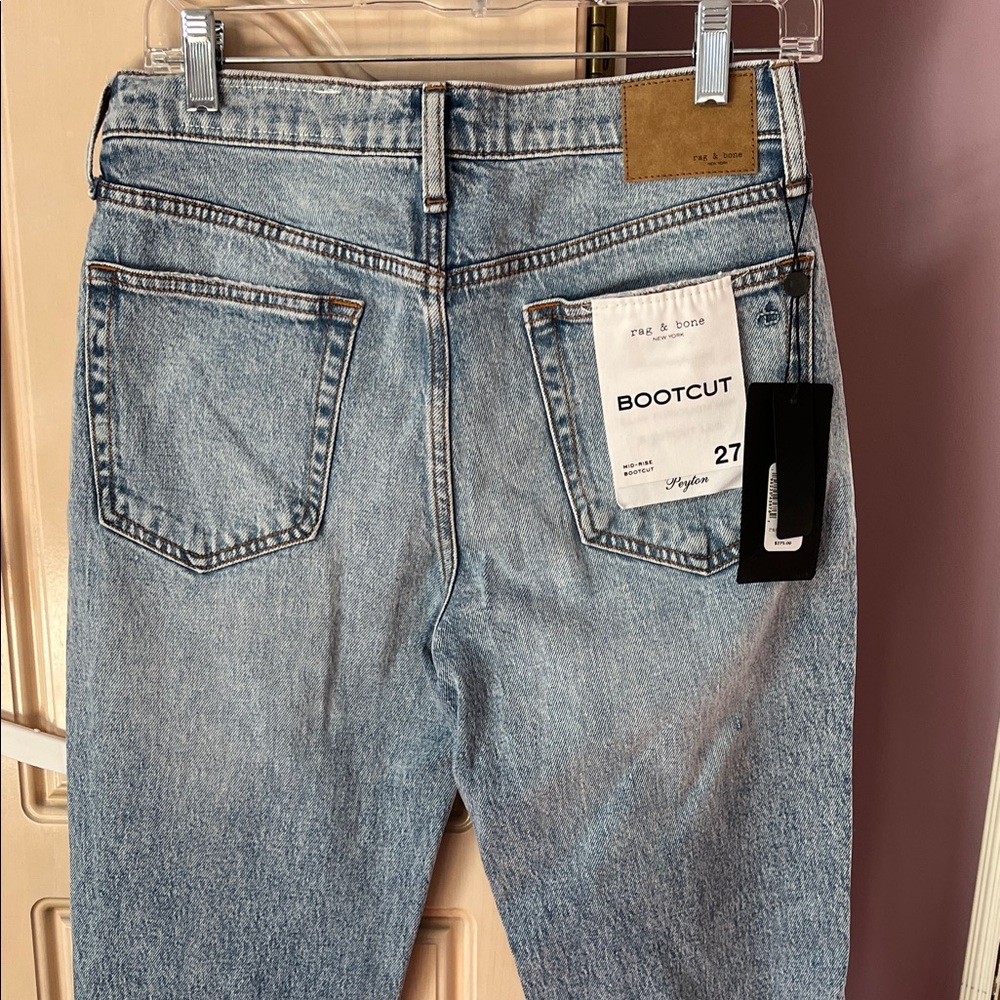 rag & bone Light Wash Bootcut Jeans - Men's